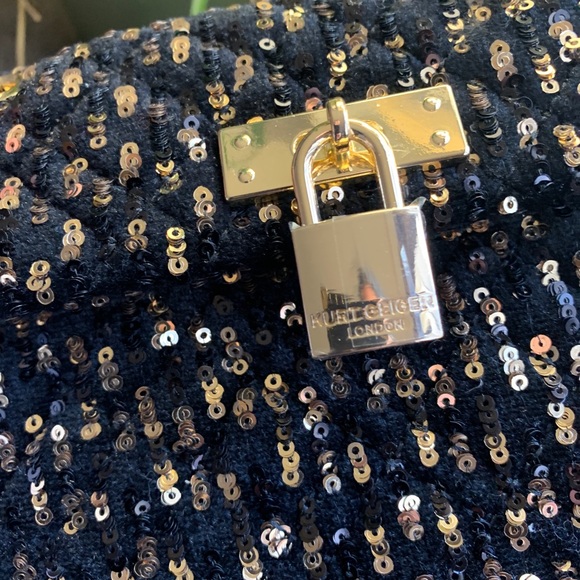 SOLD⛔️Authentic KURT GEIGER LONDON sequins Flap Crosby/shoulder bag - Picture 16 of 16